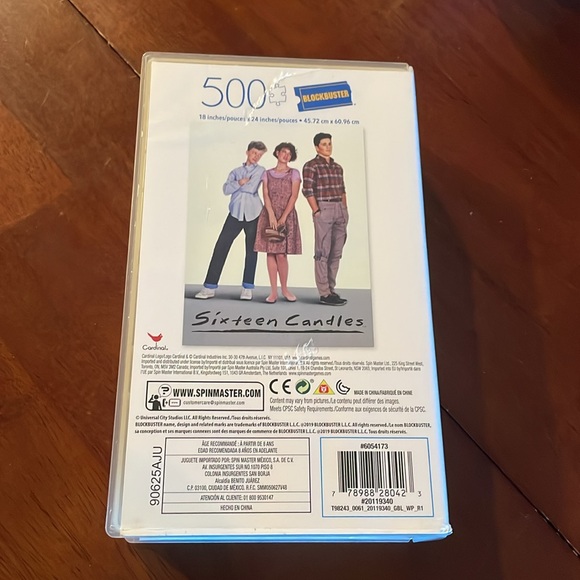 Sixteen Candles Movie 500 Piece Puzzle 80s  Molly Ringwald Blockbuster - Picture 2 of 3
